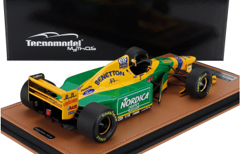 BENETTON F1 B193 Team Benetton Ford №0 Test Barcellona (1993) Michele Alboreto, Yellow Green Blue