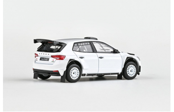 SKODA Fabia IV RS Rallye2 with Gravel Wheels Type D (2022), white