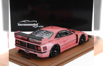 FERRARI F40 Lm Press Version (1996) - With 5 Spoke Black Rims, Pink Met