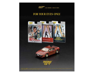 Lotus Esprit Turbo *For Your Eyes Only* French Blister Packaging, red 1981