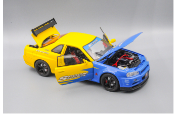NISSAN Skyline GT-R, жёлтый, 26 см.