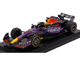 RED BULL F1 Rb19 Team Oracle Red Bull Racing №1 World Champion Winner Las Vegas Usa Gp (2023) Max Verstappen - Con Vetrina - With Showcase, Purple Yellow Red