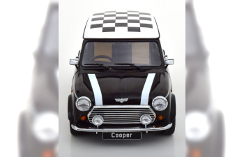 MINI Cooper RHD, black white Chequered Flag