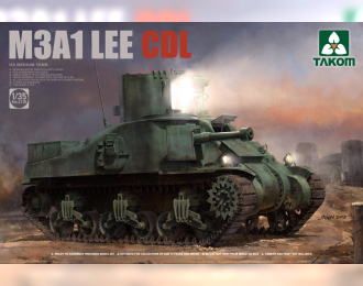 Сборная модель Американский прожекторный танк M3A1 CDL