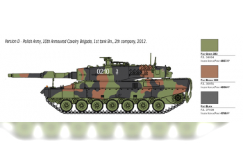 Сборная модель KRAUSS-MAFFEI WEGMANN Tank Leopard 2a4 Military 1998