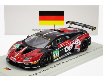 LAMBORGHINI Huracan Gt3 Evo2 Team Grasser Racing №63 Dtm (2023) Clemens Schmid, Blue Red