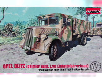 Сборная модель Немецкий грузовой автомобиль Opel Blitz (Dalmier built.L701 Einheitsfahrerhaus)