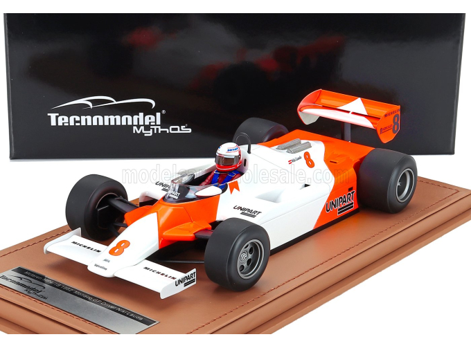 McLAREN F1  Mp4/1b Ford Cosworth N 8 Monaco Gp (with Pilot Figure) (1982) Niki Lauda, White Red