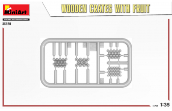 Сборная модель Деревянные ящики с фруктами