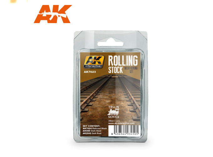 Набор из трех акриловых красок ROLLING STOCK WEATHERING SET