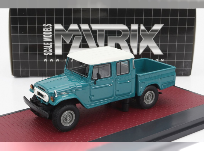 TOYOTA Hj45 Land Cruiser Crew Cab Pick-up (1979), Blue Grey White