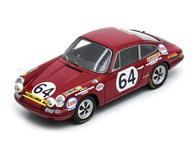 PORSCHE 911s 1991cc Coupe Team C.haldi №64 24h Le Mans (1970) Jean Sage - Pierre Greub, Red