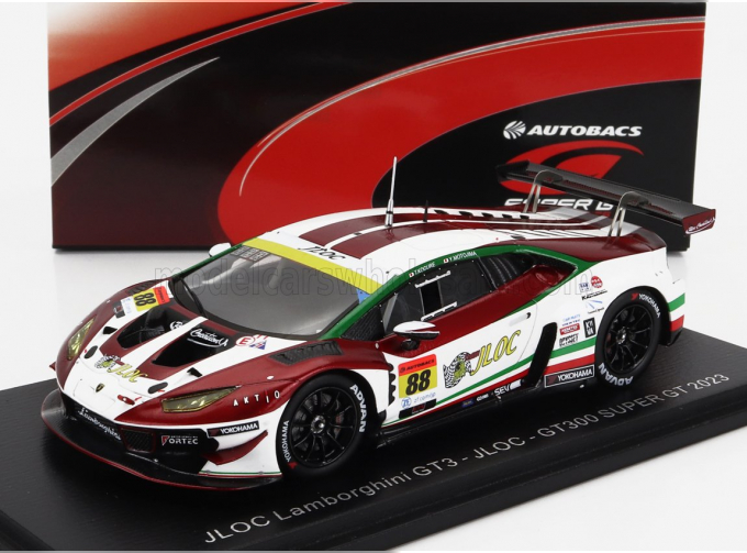 LAMBORGHINI Huracan Gt3 Evo Team Jloc №88 Gt300 Class Super Gt (2023) T.Kogure - Y.Motojima, Red White