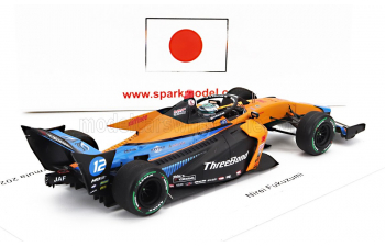 DALLARA Sf23 Honda M-tec Hr-417e Team Threebond Drago Racing №12 Super Formula Season (2023) Nirei Fukuzumi, Orange Black Blue