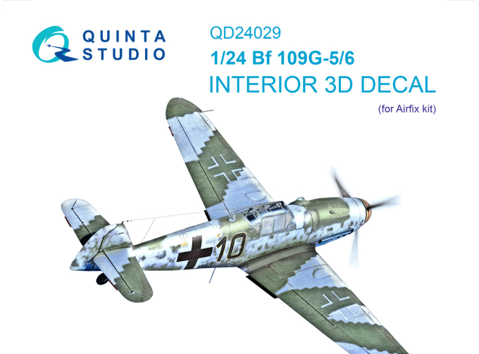 3D Декаль интерьера кабины Bf 109G-5/Bf 109G-6 (Airfix)