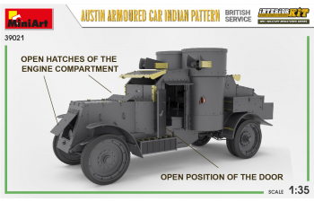 Сборная модель Бронеавтомобиль AUSTIN с интерьером. Британские войска в Индии