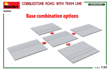 Сборная модель Cobblestone Road With Tram Line