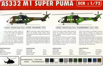 Сборная модель Вертолет  Супер Пума AS332 M1