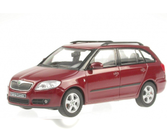 SKODA Fabia 2 Combi (2008), dark red metallic