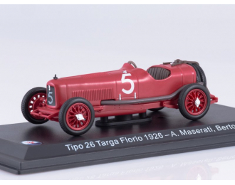 MASERATI Tipo 26 #5 A.Maserati - Bertocchi Targa Florio (1926), red