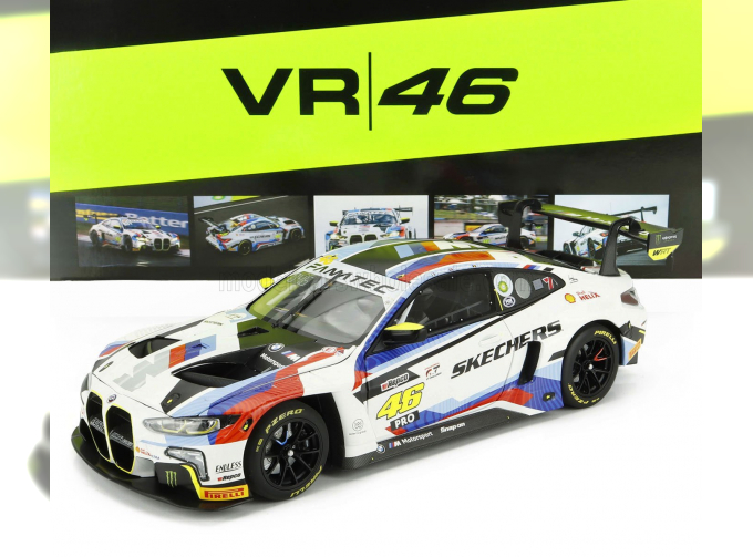 BMW 4-series M4 Gt3 Team Wrt №46 12h Bathurst (2024) Valentino Rossi - Maxime Martin - Raffaele Marciello, White