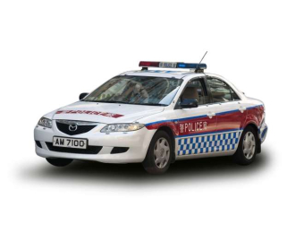 Mazda 6 *Hong Kong Police*, white/red/blue 2003