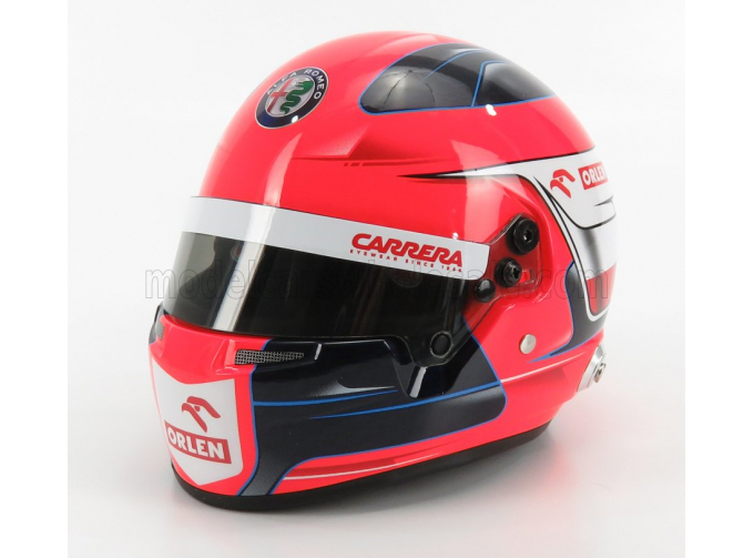 BELL HELMET F1 Casco Helmet Alfa Romeo C39 Team Racing Orlen Season (2020) R.Kubica, Red