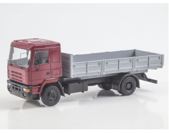 Камский грузовик 5315М бортовой грузовик, бордовый / серый