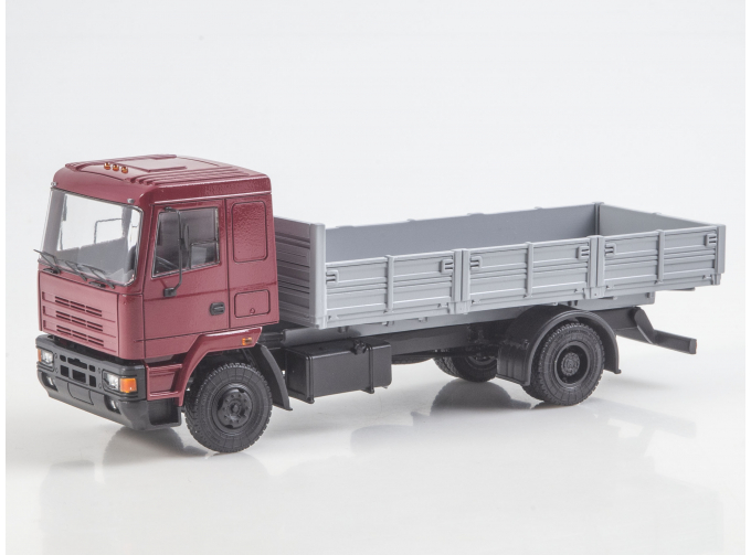 Камский грузовик 5315М бортовой грузовик, бордовый / серый