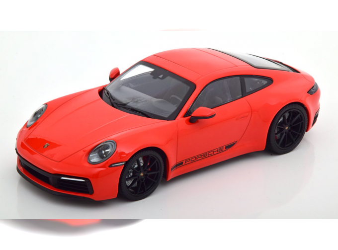 PORSCHE 911 (992) Carrera 4S Coupe (2019), orange