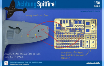 Фототравление Spitfire Mk.IX surface panels