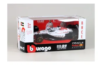 RED BULL Racing RB21 №1 Pole Position & Winner Japanese GP (Suzuka) Formula 1 Max Verstappen (2025), white 
