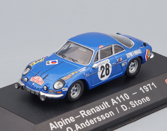 ALPINE RENAULT A110 #26 O.Andersson/D.Stone Winner Rally Monte Carlo 1971