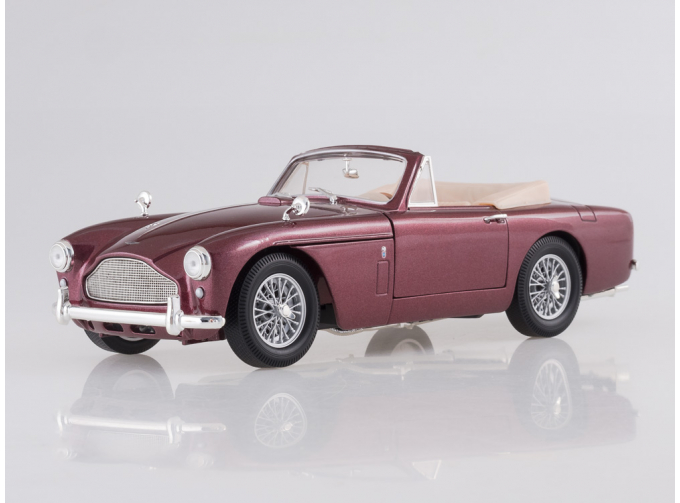 ASTON MARTIN DB 2/4 MK III DHC (1957), metallic-dark red