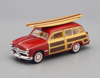 FORD Woody Wagon.Surfboard (1949), red / brown