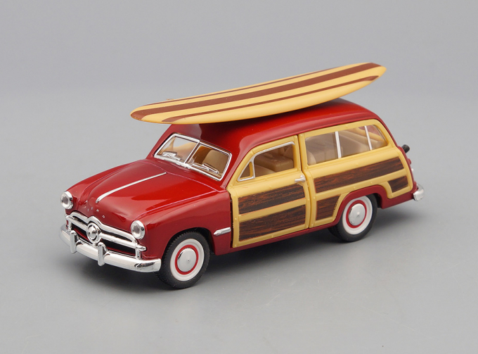 FORD Woody Wagon.Surfboard (1949), red / brown