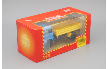 Минский-5111 самосвал с боковой разгрузкой, голубой / желтый