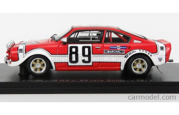 SKODA 200rs №89 (night Version) Winner Rally Sumava (1975) J.sedivy - J.janecek, Red White