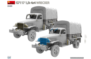 Сборная модель GMC G7117 4x4 Wrecker Tractor Military Truck - Telonato - Wwii - 1943