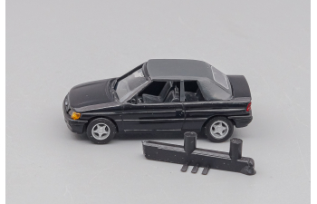 FORD Escort '91 Cabrio, top up, black / black gray