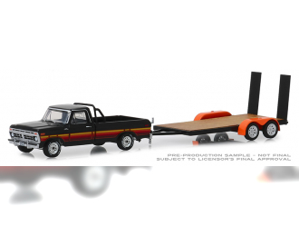 FORD F-100 and Free Wheeling Stripes & Flatbed Trailer 1977