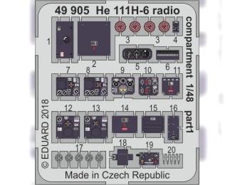 Фототравление для He 111H-6 radio compartment