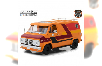 CHEVROLET G-Series Van (фургон) 1976 Orange with Custom Graphics