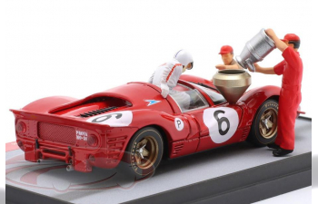 FERRARI 330 P4 2nd 6h Brands Hatch 1967 (Ferrari = Constructors' World Champion for sports car prototypes) Chris Amon, Jackie Stewart (1967)