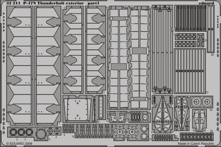 Фототравление для P-47N exterior