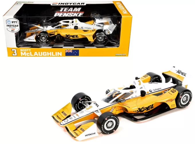 CHEVROLET Dallara №3 IndyCar Series Scott McLaughin (2024), yellow