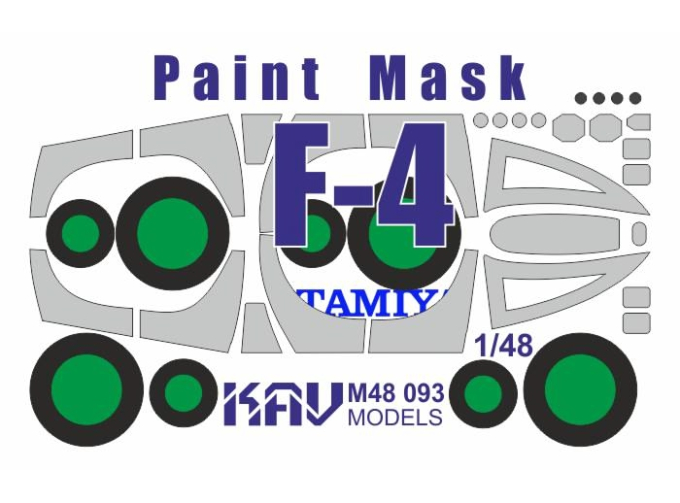 Маска окрасочная на F-4 (Tamyia)