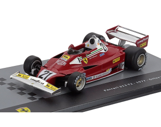 FERRARI F1 312t2 Scuderia Ferrari Sefac Team №21 Season (1977) Gilles Villeneuve - Con Vetrina - With Showcase, Red