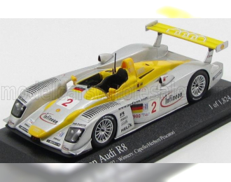 AUDI R8 Team Infineon №2 Winner 12h Sebring (2002) Capello - Herbert - Pescatori, Silver Yellow