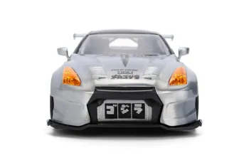 NISSAN GT-R (R35) Ben Sopra "Mechagodzilla" (2009), silver-grey / with decor